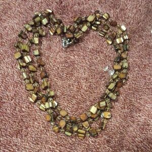 Multi-Strand Brown Beaded Necklace - Women Jewelry